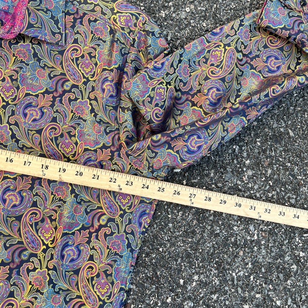 Robert Graham Limited Edition Silk Paisley Shirt Mens XL Classic Fit Multicolor - Picture 8 of 9